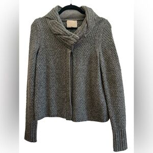 Banana Republic Heritage Gray Shawl Collar Wool Blend Cardigan Sweater S